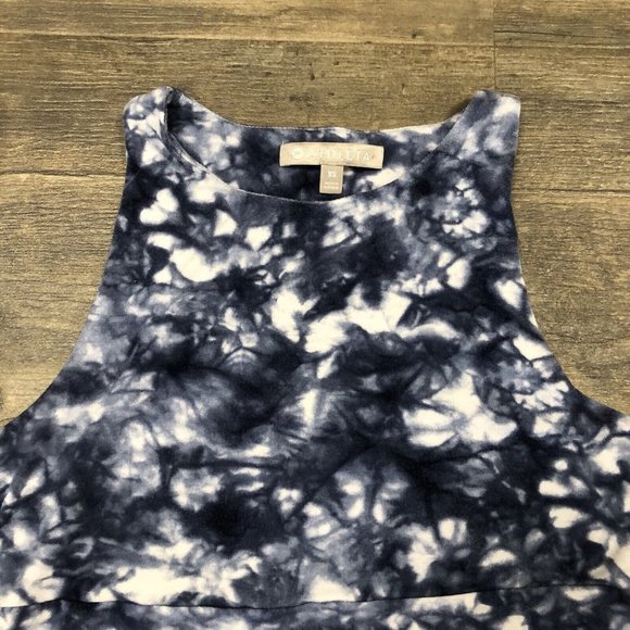 Athleta Santorini High Neck Printed Dress Rip Tide Tie Dye Sleeveless Size XS - Picture 3 of 9